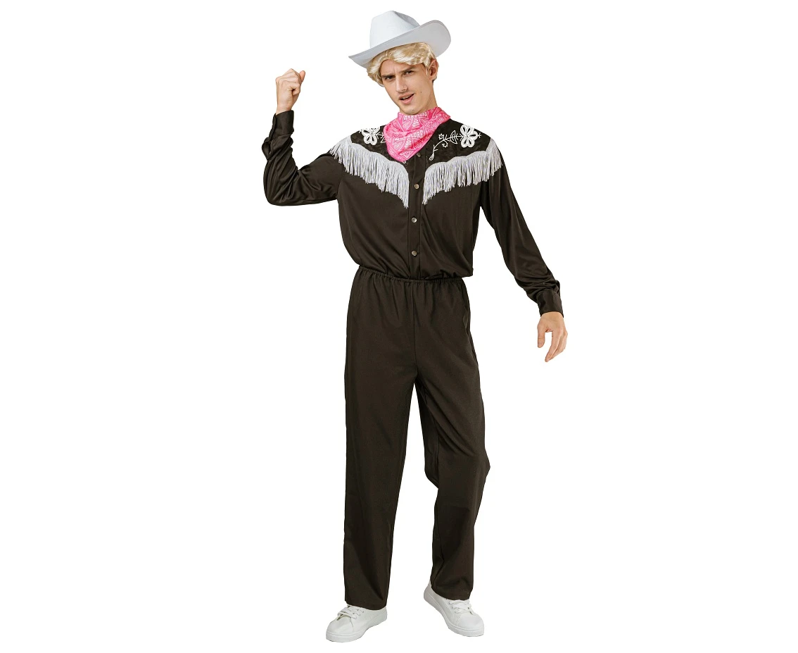 Role play-set for adult Cowboy (hat, scarf, shirt), size 56